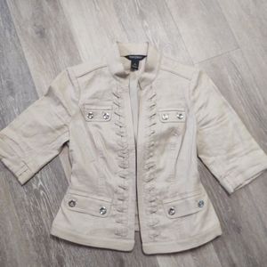 White House Black Market casual blazer ~ Size 0